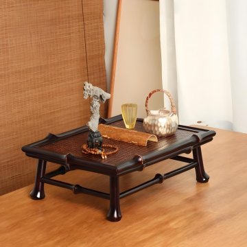 Eco-Friendly Bamboo Multifunctional Low Tea Table for Waiting Areas