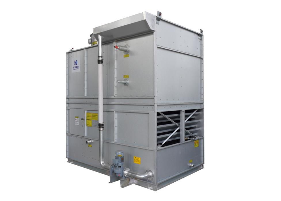 Condensador refrigerado por agua de 960kW con dos compartimentos