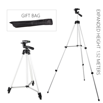 Aluminum Telescoping Tripod for DSLR Cameras by Manufacturers