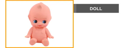 7 inch small plastic doll baby angel doll