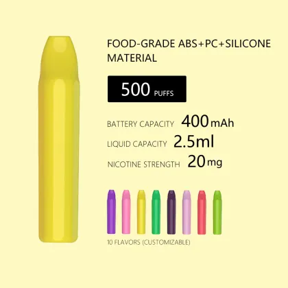 500 puffs wholesale disposable pod pen ODM OEM vape pen ODM/OEM disposable pod OEM/ODM E-Cigarette