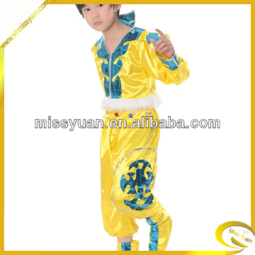 China yellow boys performance dancewear/boy dance wear/boy stage wear