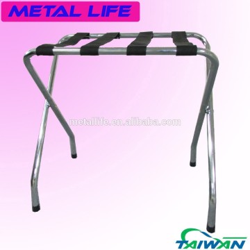 LV-703chrome hotel furniture luggage rack for bedrooms luggage rack