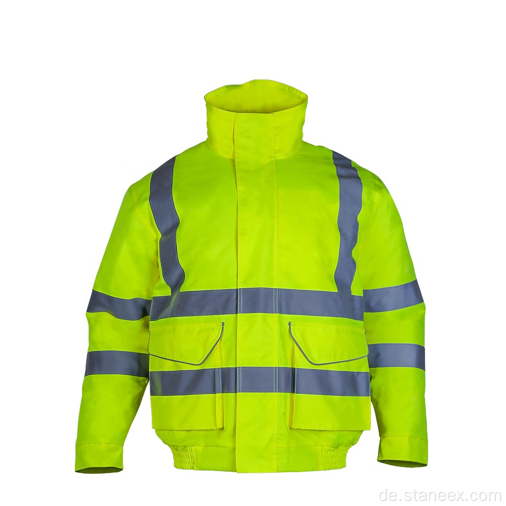 Winter Workwear Hoodie Hohe Sichtbarkeit Jacke für Männer