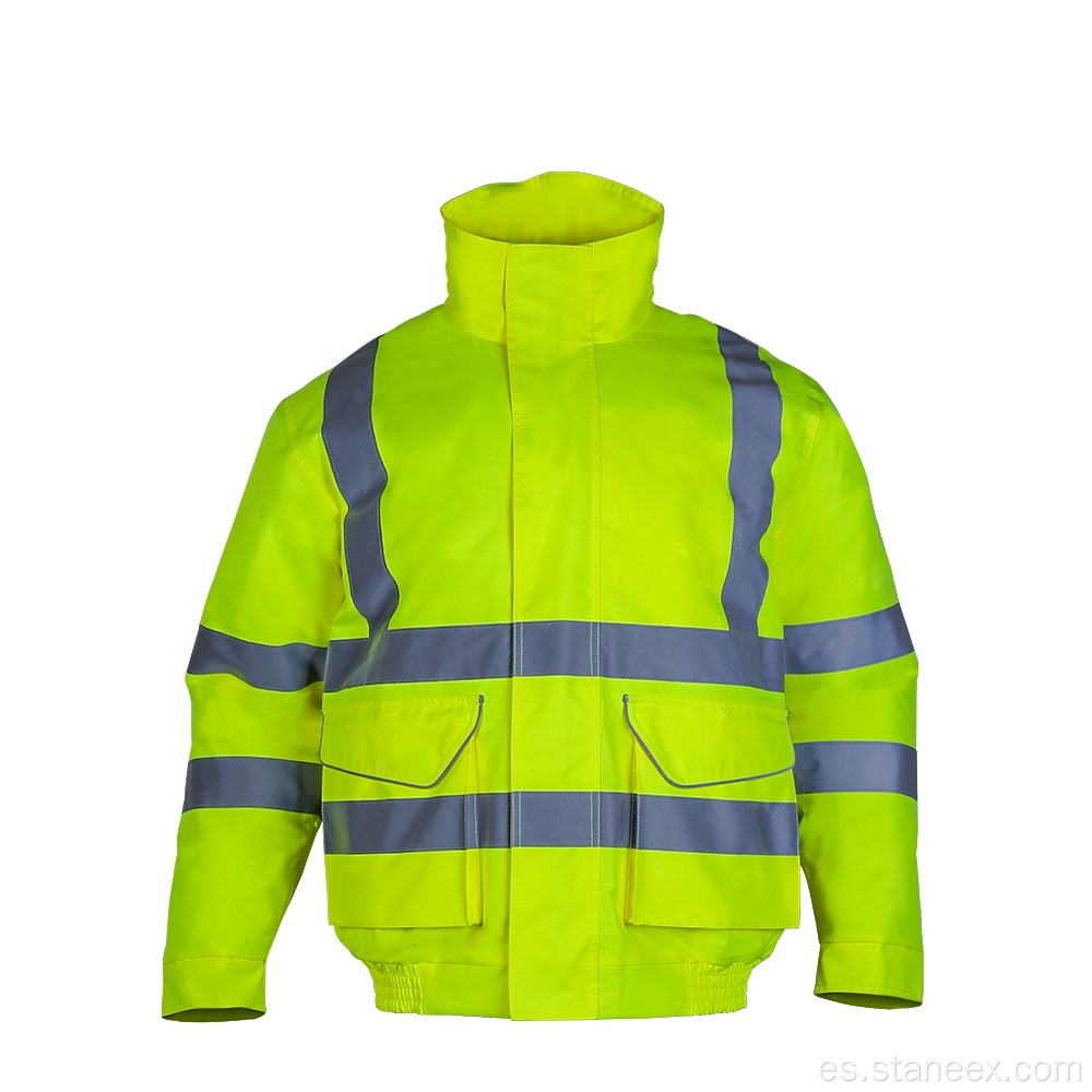Jacket de alta visibilidad de la sudadera con capucha de trabajo de invierno para hombres