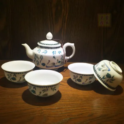 Porcelain Tea Set Bone China Cafe Set Tea Set Mug