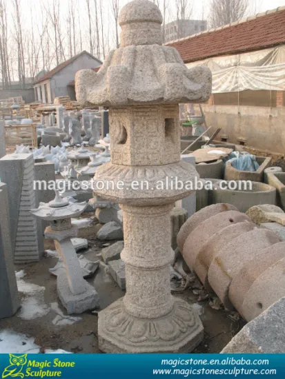 outdoor stone garden lantern