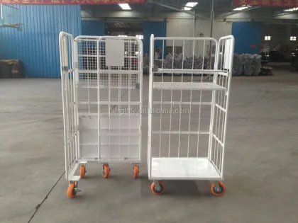 Supermarket Material Handling Carts: Cargo Roller Utility Cart