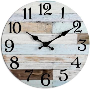 10 Inch Silent Non Ticking Wooden Wall Clocks