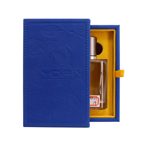 Custom Pull- out Drawer Leather Perfume Packaging Box