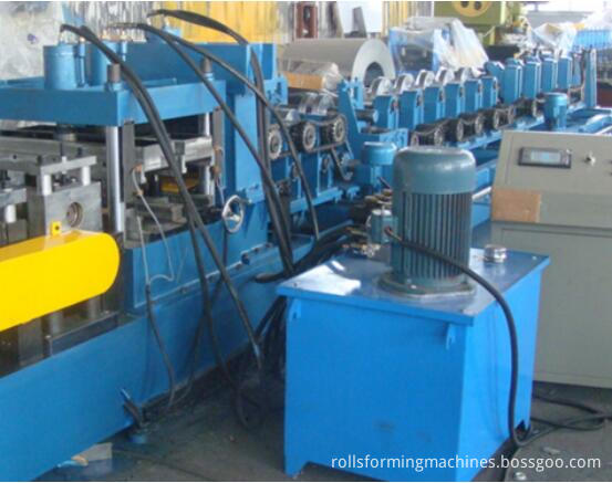 The holes and holes function of the CZ purline machines or the  CZ interchange roll forming machine