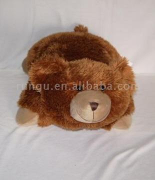 plush sleeping bear
