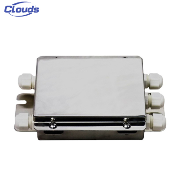 Clouds Professional Stainless Steel 4-Way Load Cell Digital Summing Junction Box