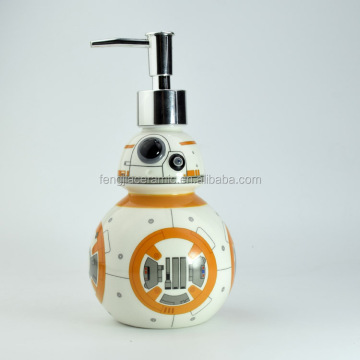 Novelty Bath Ensemble Ceramic Kids Soap Dispenser Set