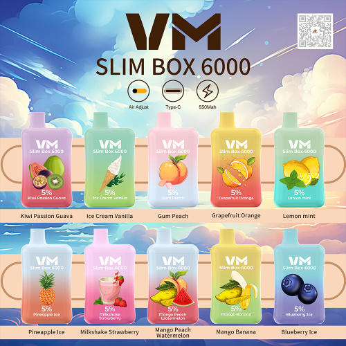 Slim Box Electronic Cigarettes 6000 Puff