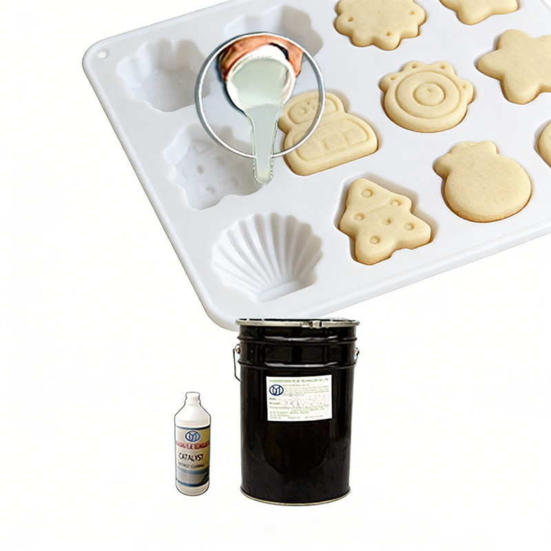 Condensation curing silicone mold rubber