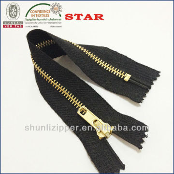 #5 fire retardant zipper & brass zipper