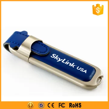 2gb custom leather usb flash drive custom logo