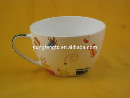 YF15076 good quality bone china ceramic soup bowl