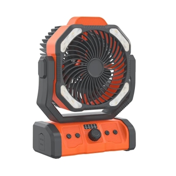 Rechargeable Portable Air-Cooled Camping Lamp with Remote Control and Timing Function