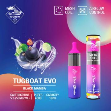 New Tugboat EVO 4500puffs pod disposable wholesale