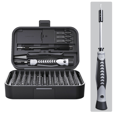 128-in-1 Precision Magnetic Electronics Repair Tool Kit with Plastic Box