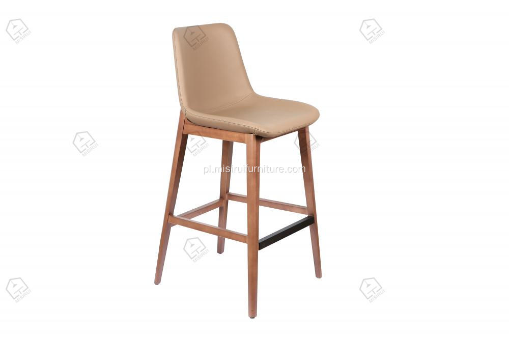Importowane krzesła z wysokim barem z mikrofibry