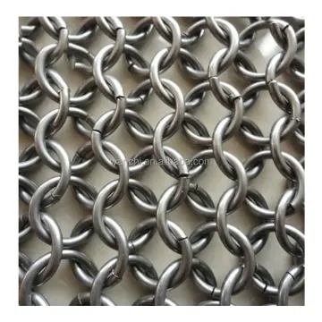 316/316L Stainless Steel Chain Mail Ring Mesh Metal Curtain for Screens and Room Dividers