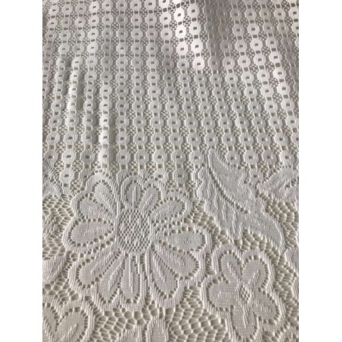 Polyester Lace Fabric Scallopped Edge