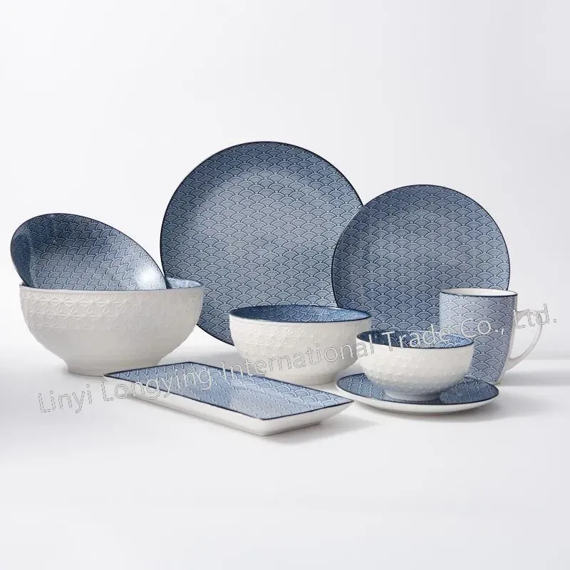 Luxury Eco-Friendly Floral Porcelain Dinner Set