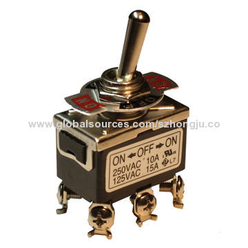 On-on Type Toggle Switch with 50,000 Cycles Mechanical Lifespan