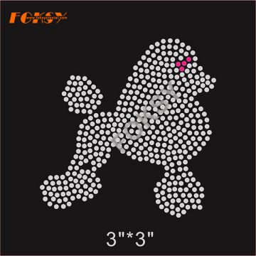 Bling Cute Little Dog Hot Fix Rhinestone Designs