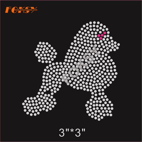 Bling Cute Little Dog Hot Fix Rhinestone Designs