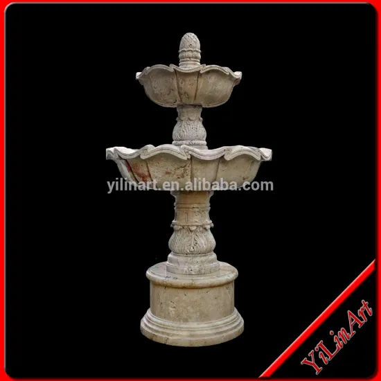 Small garden fountain ,yellow stone fountain, marble garden fountain
