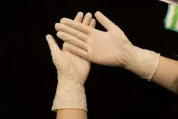 AQL1.5 CE FDA Disposable medical latex examination gloves