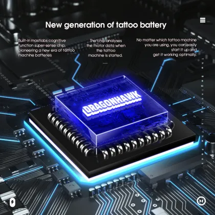 1500mAh Lightweight Tattoo Battery - Dragonhawk Tattoo Pen Battery (Two Colors)