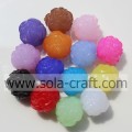 Charm&Lovely Jelly Acrylic Plastic Fashion Bead With Rose Shape 	