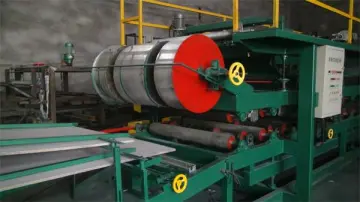 New fashion discontinuous eps and rock wool sandwich panel machine
