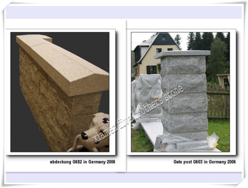 Granite Gate Post in G603, G654, G682, G687