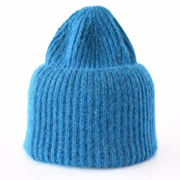 High Quality Warm Thickened Soft Fluffy Knitted Winter Beanies