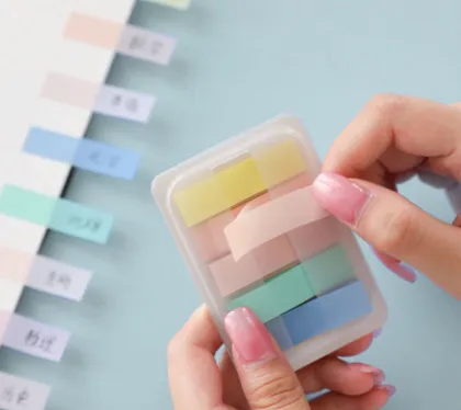 Custom Waterproof Plastic PET Sticky Notes & Custom Office Sticky Notes Memo Stickers