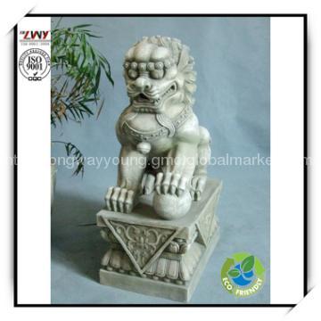 31.8Inches Fiberglass Animal Statue - KYLIN with pedestal