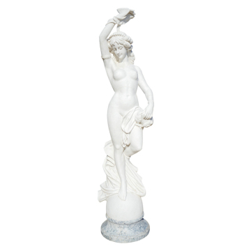 Scultura Femminile in Marmo: Eleganza Classica e Lavorazione Artigianale per Interni