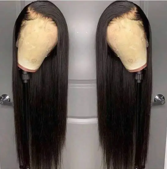 Hair Vendors Raw Indian Hair Straight Lace Front Wigs Preplucked Hairline Scalp Natural Human Hair Wigs