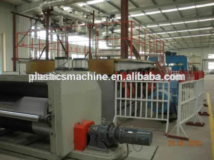 PP double-direction geogrid making machine
