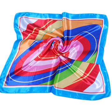 Fashion Digital Printed Scarves, Measures 60cm*60cm, Customized Own Sizes and Printings are Accepted