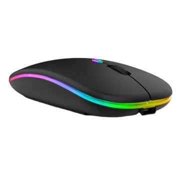 2.4GHz Wireless Silent RGB Backlight Rechargeable Gaming Mouse for Laptop and iPad