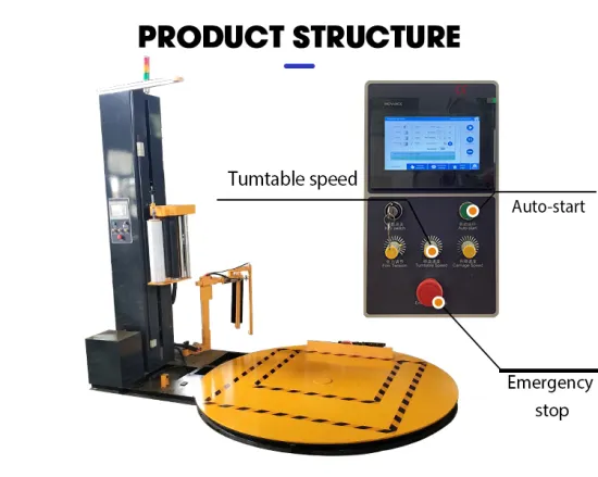 Fully automatic pallet stretch wrapping machine for sell