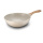 Alluminio in tondino di fusione Wok con maniglia in legno