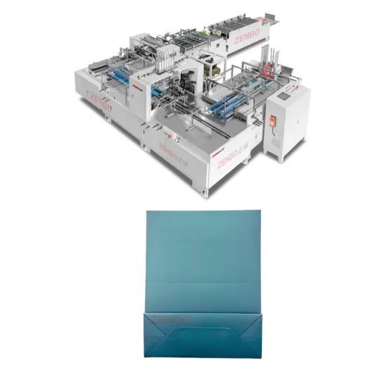 PLC Controlled Semi-Automatic Square Bottom Paper Bag Machine ZB60S